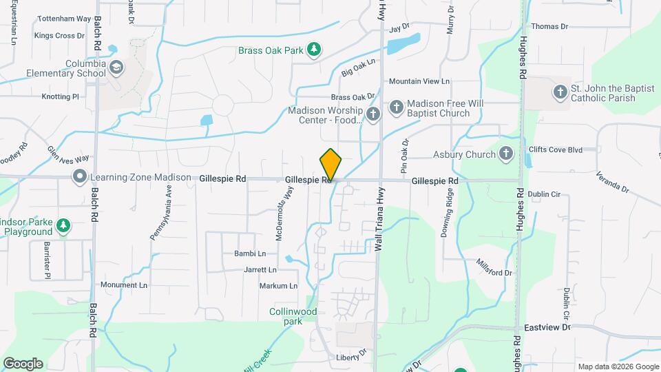 351 Gillespie Rd Map and Location Details