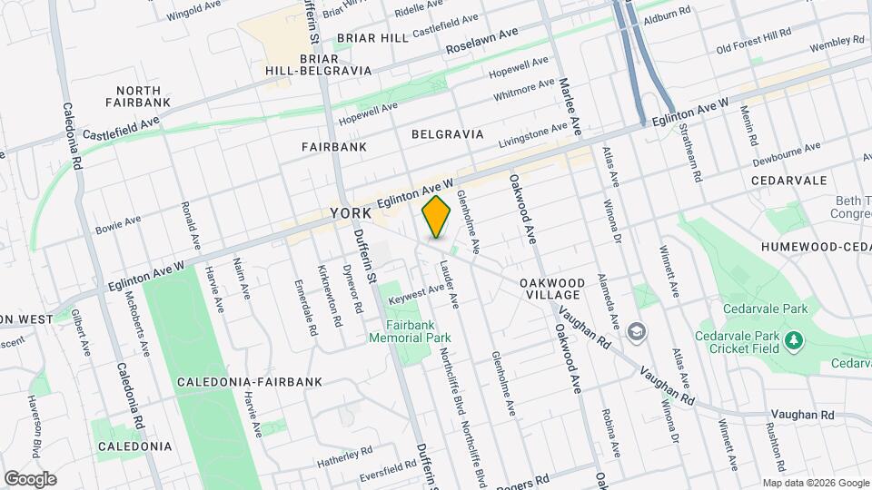 739 Vaughan Rd Map and Location Details
