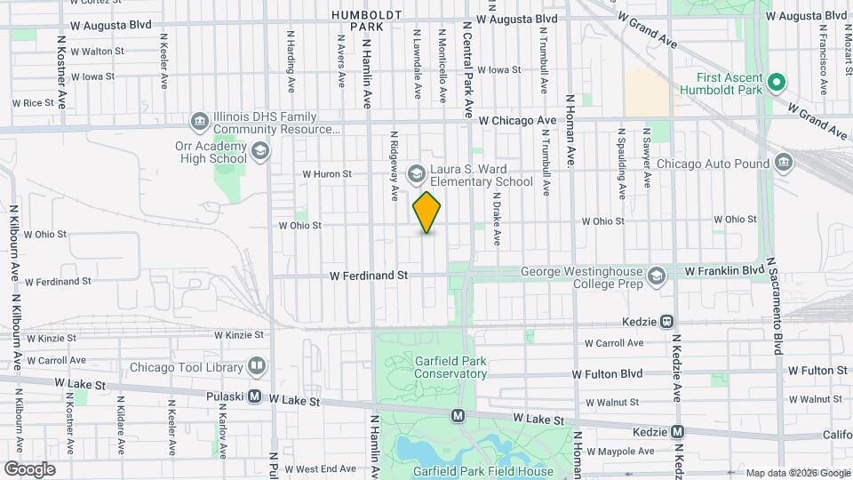 541 N Lawndale Ave Map and Location Details