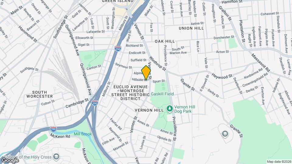 2 Hillside St Map and Location Details