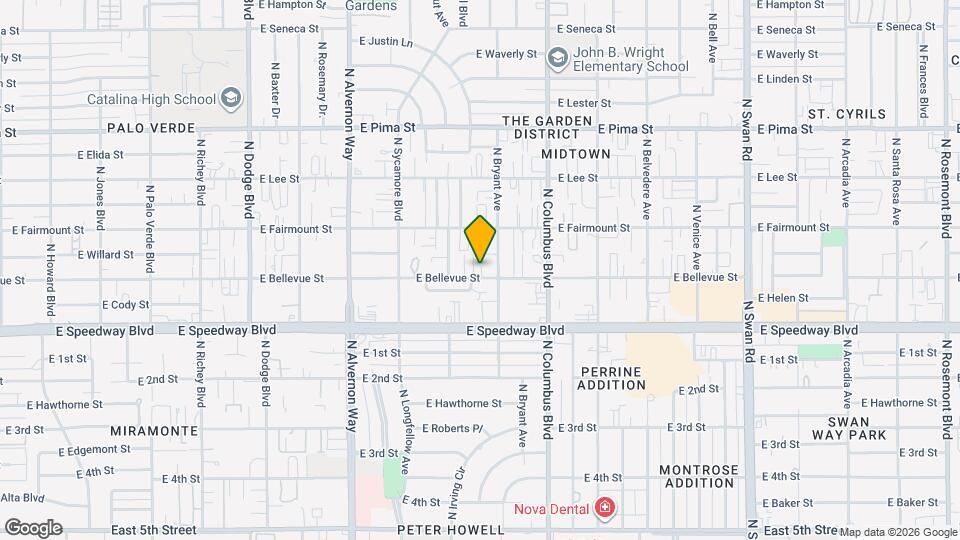 4135 E Bellevue St Map and Location Details