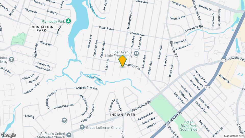 1608 Hawthorne Dr Map and Location Details