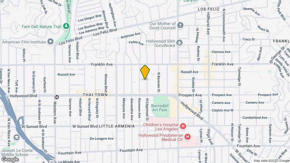 1755 Edgemont St Mapa y Detalles de la Ubicación