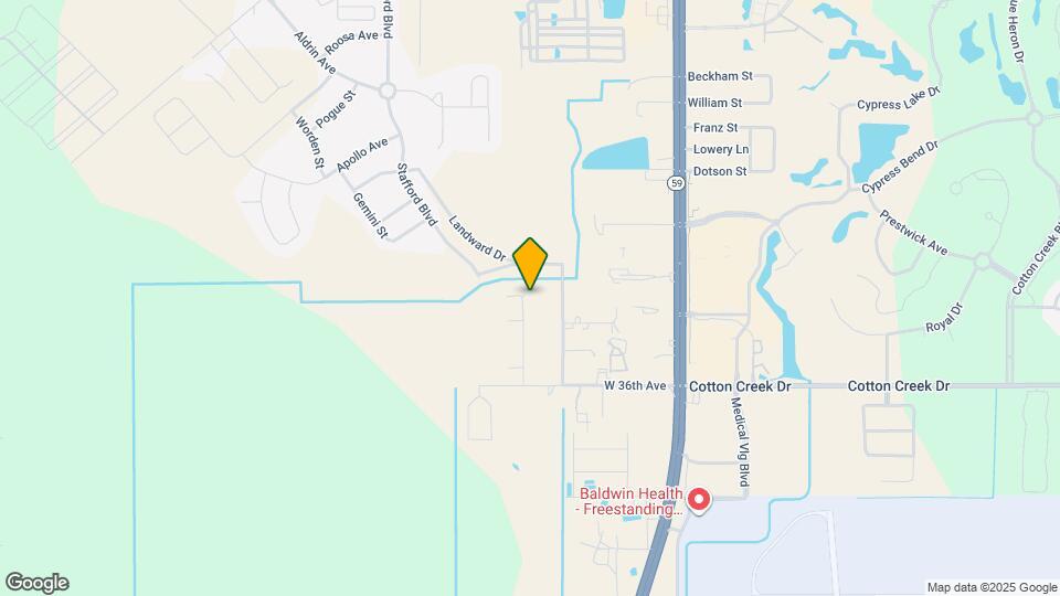 3845 Highland St Map and Location Details