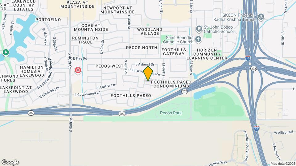 4512 E Windsong Dr Mapa y Detalles de la Ubicación