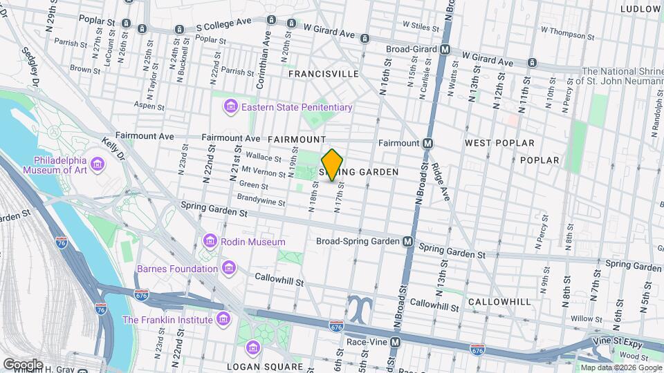 1712 Mt Vernon St Map and Location Details