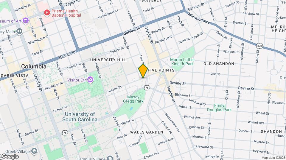 1906 Greene St, Unit 1906 Greene St Map and Location Details
