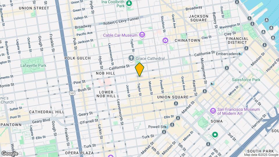 878 Bush St Map and Location Details