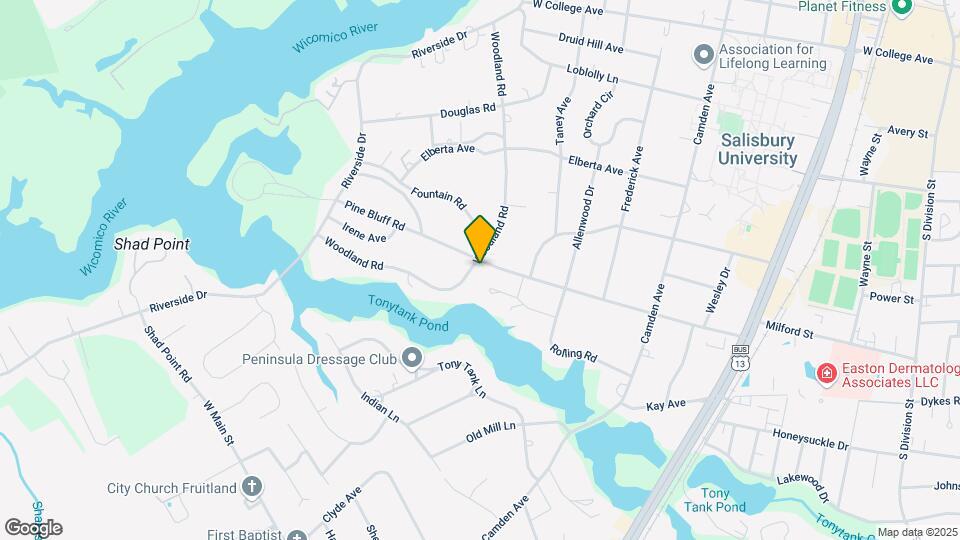 1501 Woodland Rd Map and Location Details