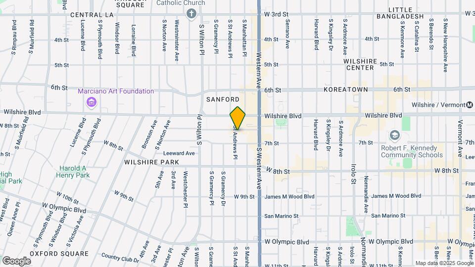686 S St Andrews Pl Map and Location Details