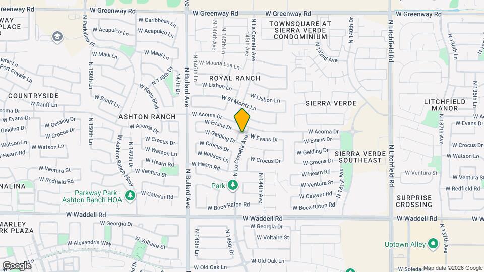 14521 N 145th Dr Map and Location Details