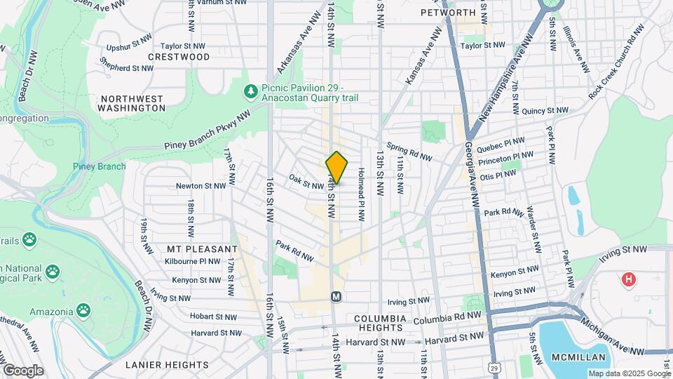 3461 14th St NW Map and Location Details