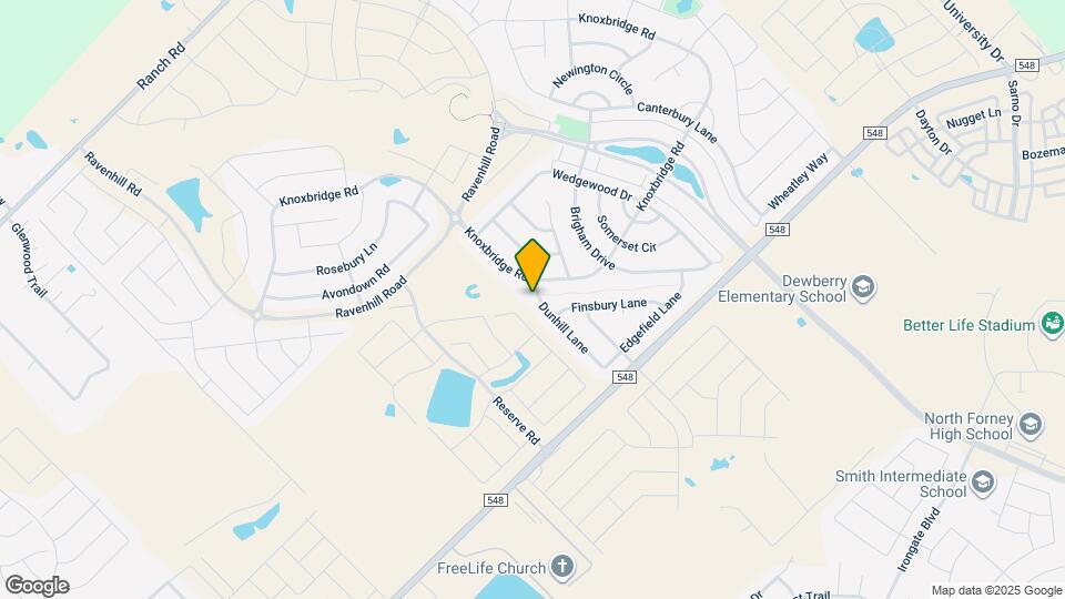 1055 Dunhill Lane Map and Location Details