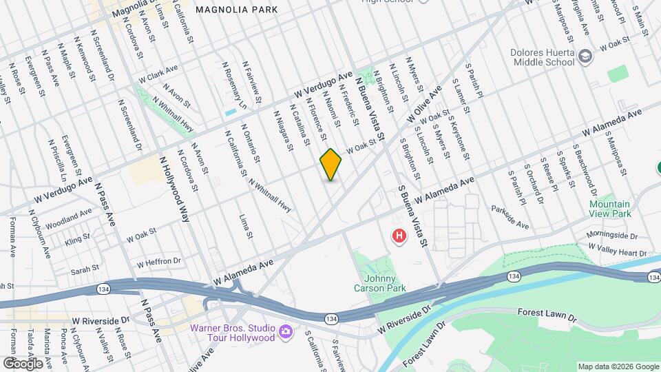 216 N Catalina St Map and Location Details