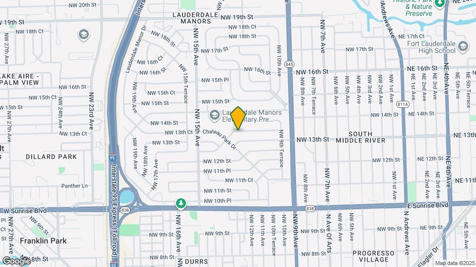 1218 NW 13th Ct Map and Location Details