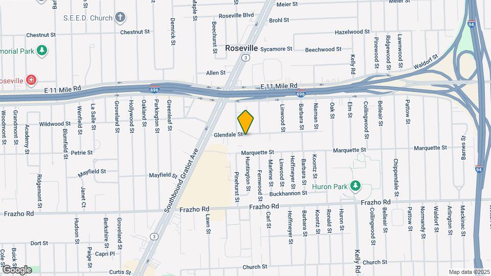 17940 Glendale St Map and Location Details