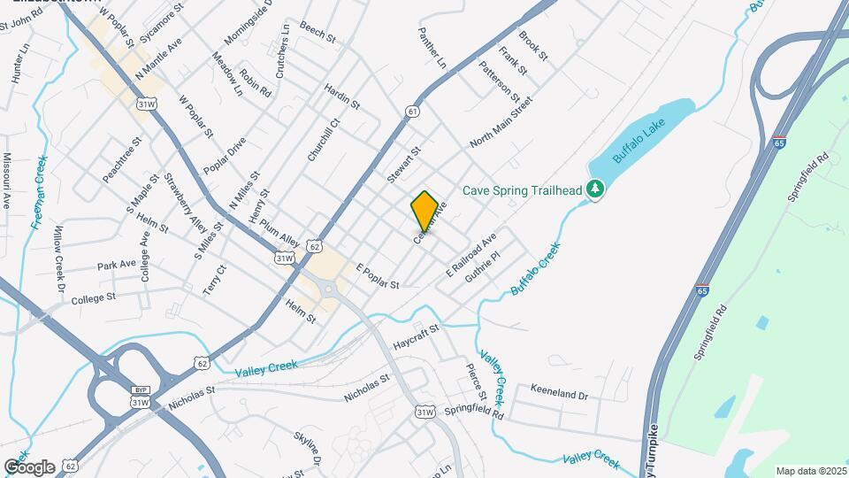 303 Central Ave Map and Location Details