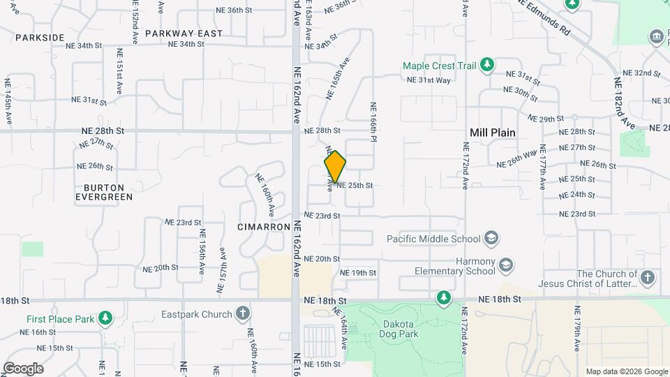 2419 NE 164th Ave Map and Location Details