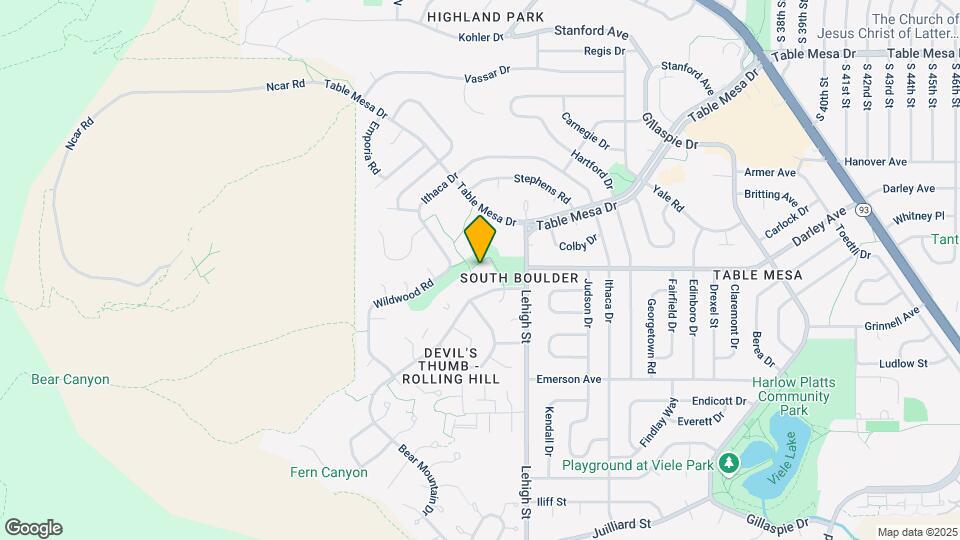 1177 Bear Mountain Dr Map and Location Details