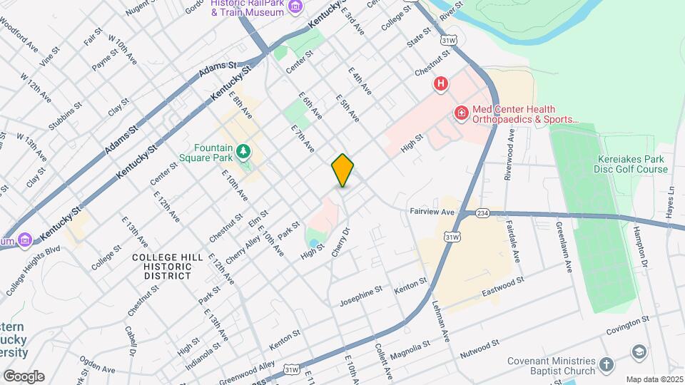 740 Sunset Dr Mapa y Detalles de la Ubicación