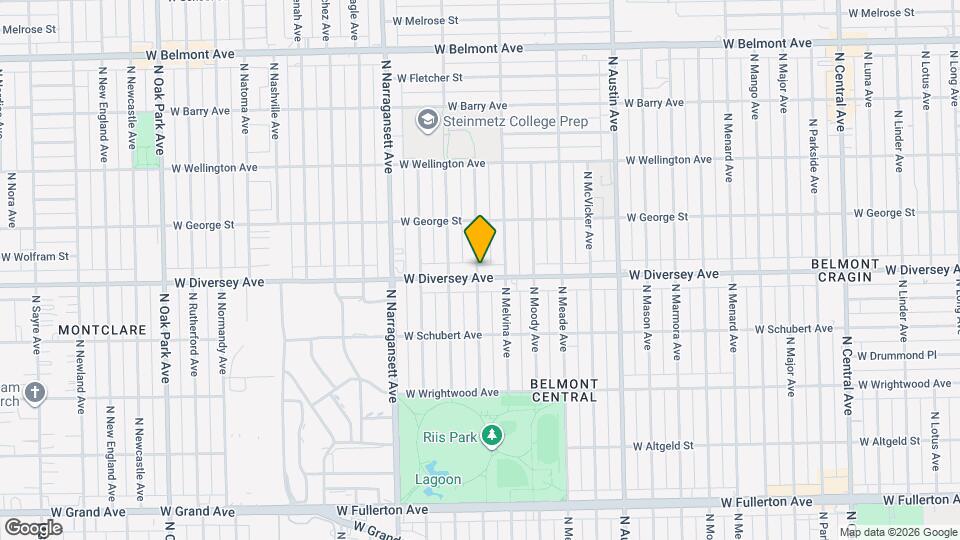 6224 W Diversey Ave, Unit 1st floor Map and Location Details
