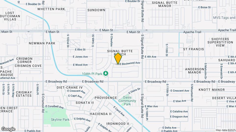 10606 E Bramble Ave Mapa y Detalles de la Ubicación