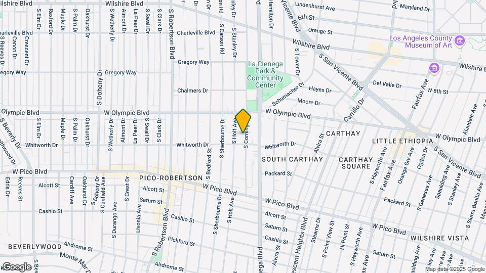 1055 S Corning Mapa y Detalles de la Ubicación