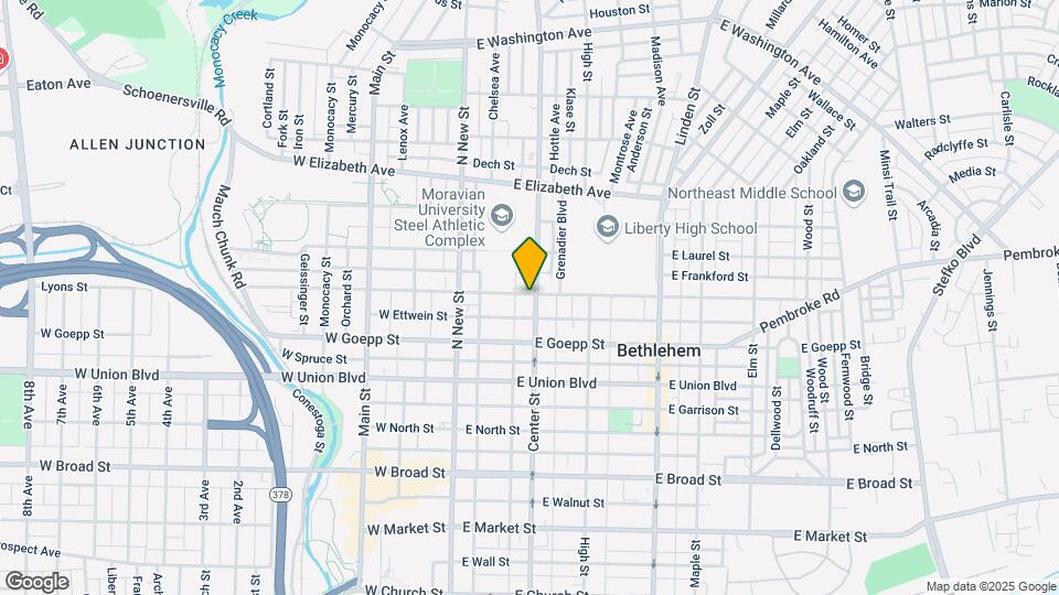 945 Center St Mapa y Detalles de la Ubicación