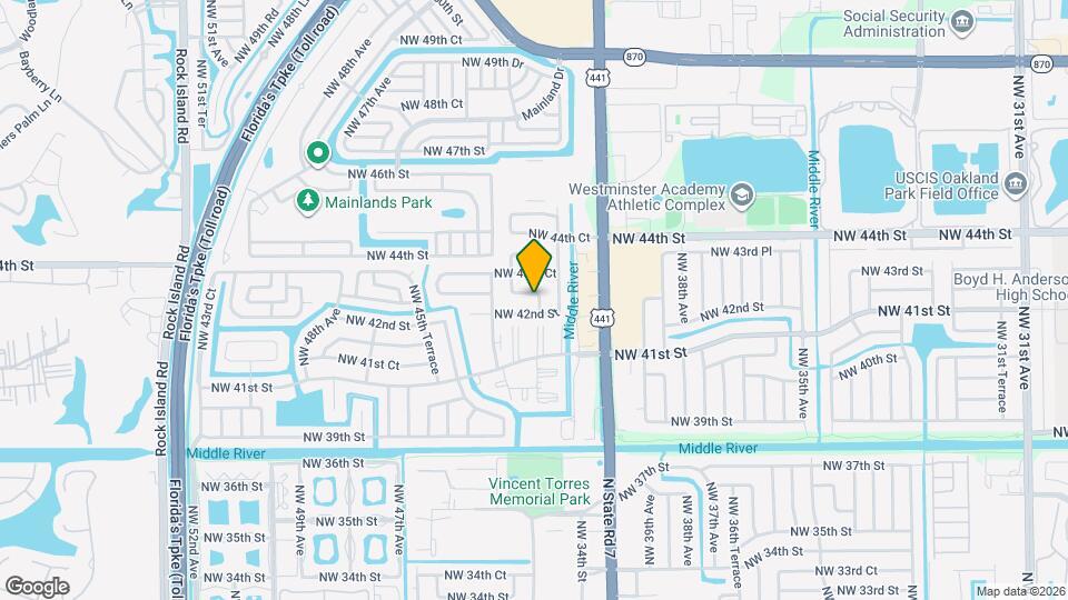 4210 NW 43rd St Map and Location Details
