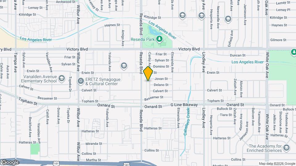 6205 Canby Ave Map and Location Details