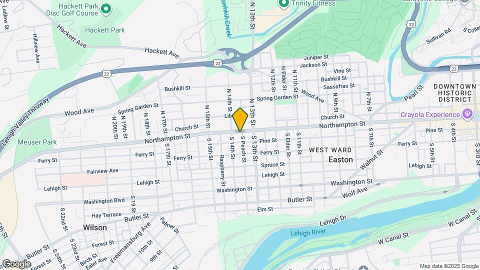 1336 Northampton St Map and Location Details