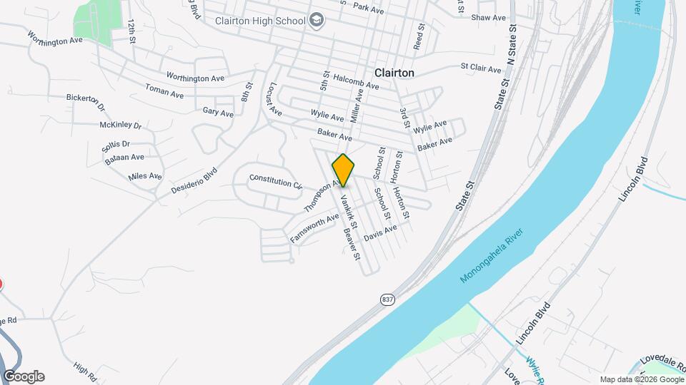 814 Vankirk St Map and Location Details