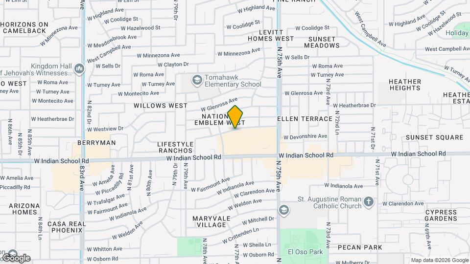 7619 W Devonshire Ave Mapa y Detalles de la Ubicación