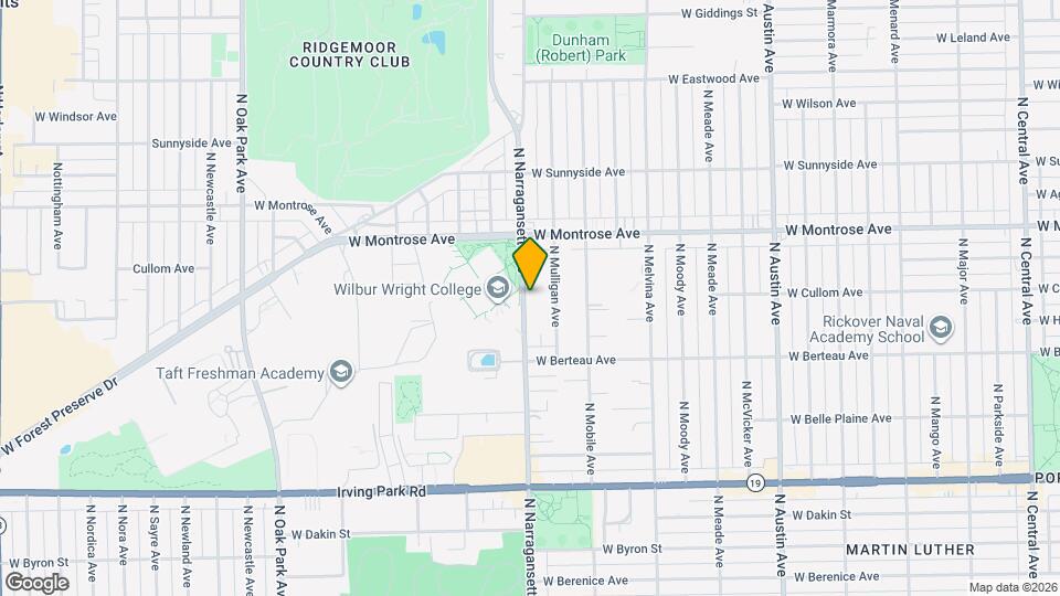 4259 N Narragansett Ave Map and Location Details