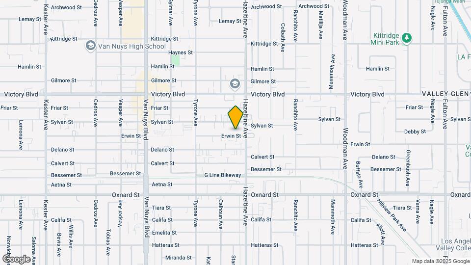 14121 Erwin St Map and Location Details