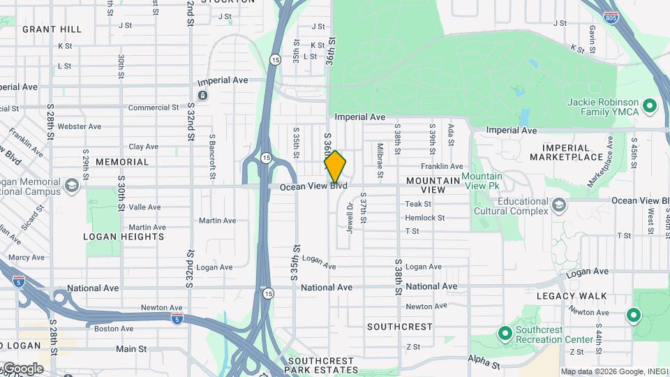 3615 Ocean View Blvd Map and Location Details