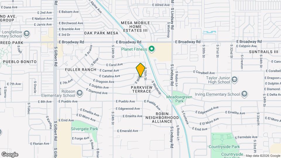 617 S Windsor Map and Location Details