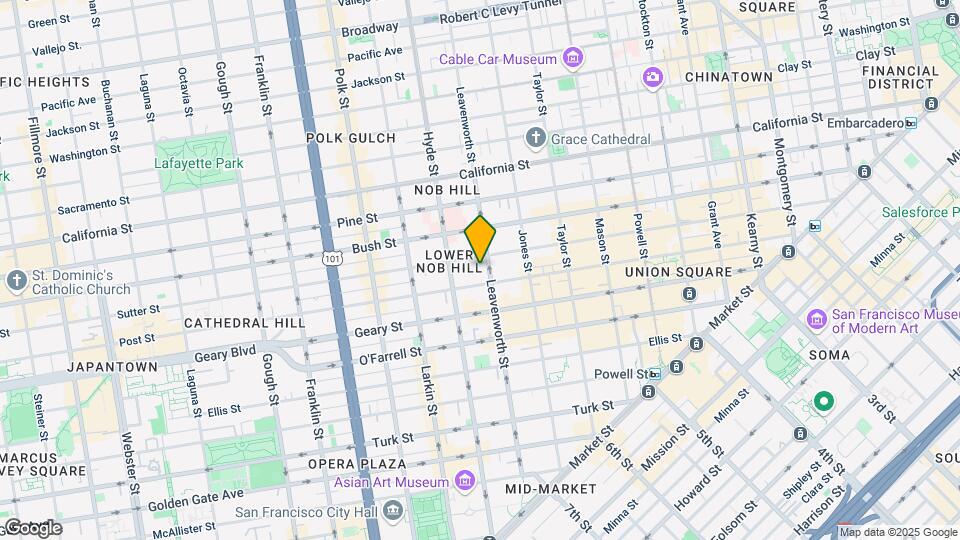 729 Leavenworth St Mapa y Detalles de la Ubicación
