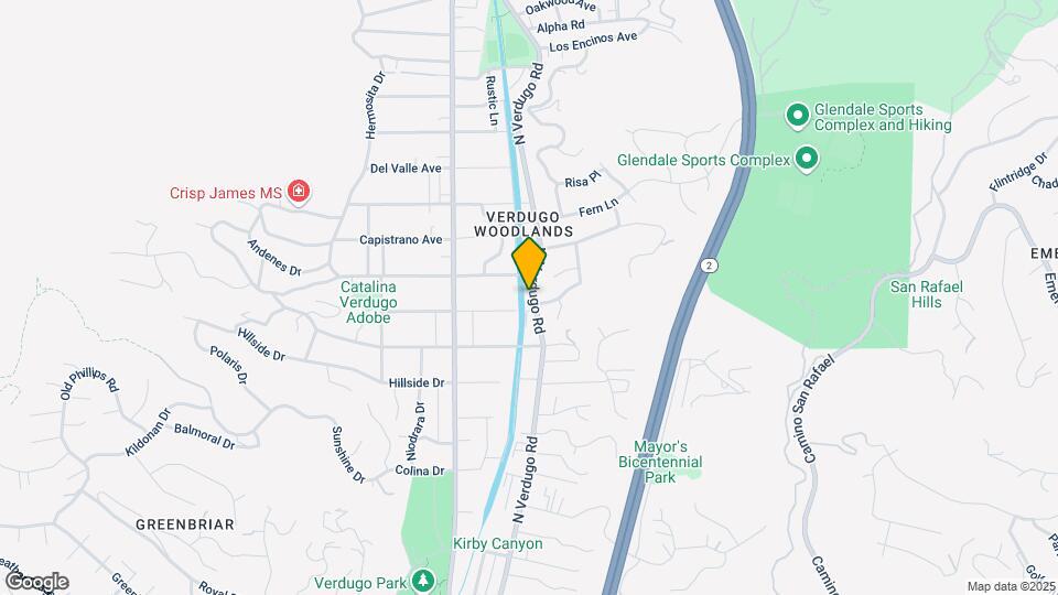 2211 N Verdugo Rd Mapa y Detalles de la Ubicación