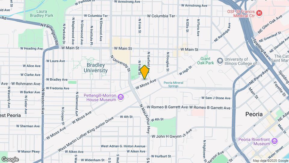 915 W Moss Ave Map and Location Details