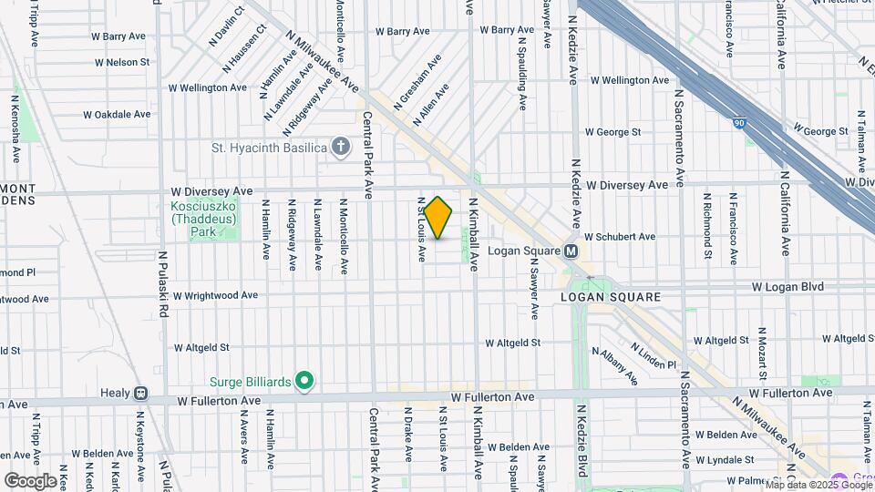 3445 W Schubert Ave, Unit 1 Map and Location Details