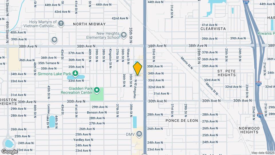 3451 33rd Ave N Map and Location Details