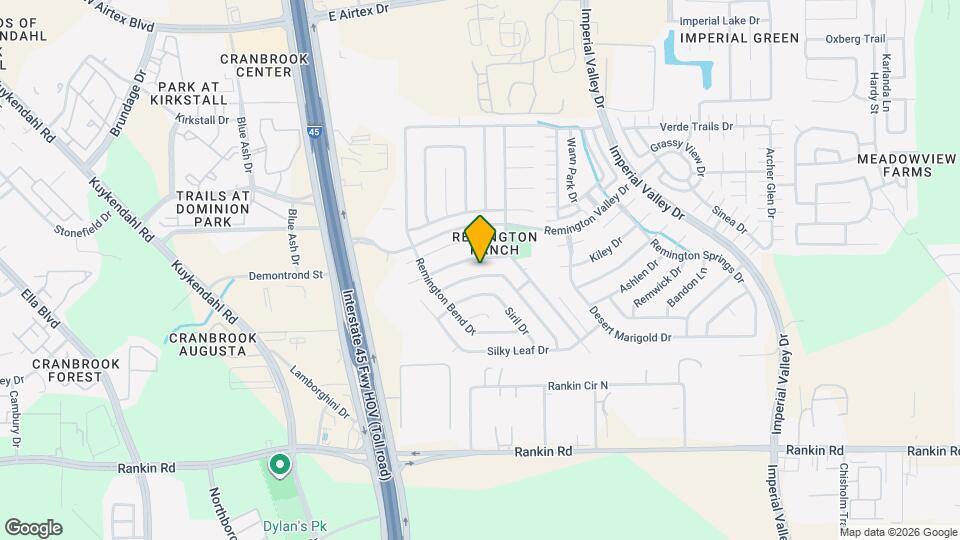 415 Remington Creek Dr Mapa y Detalles de la Ubicación