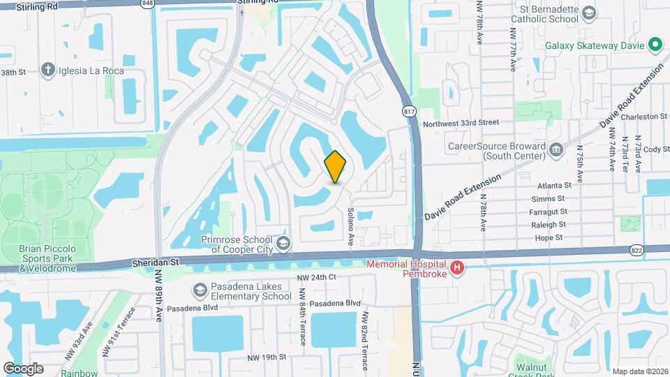 2860 NW 82nd Way Map and Location Details