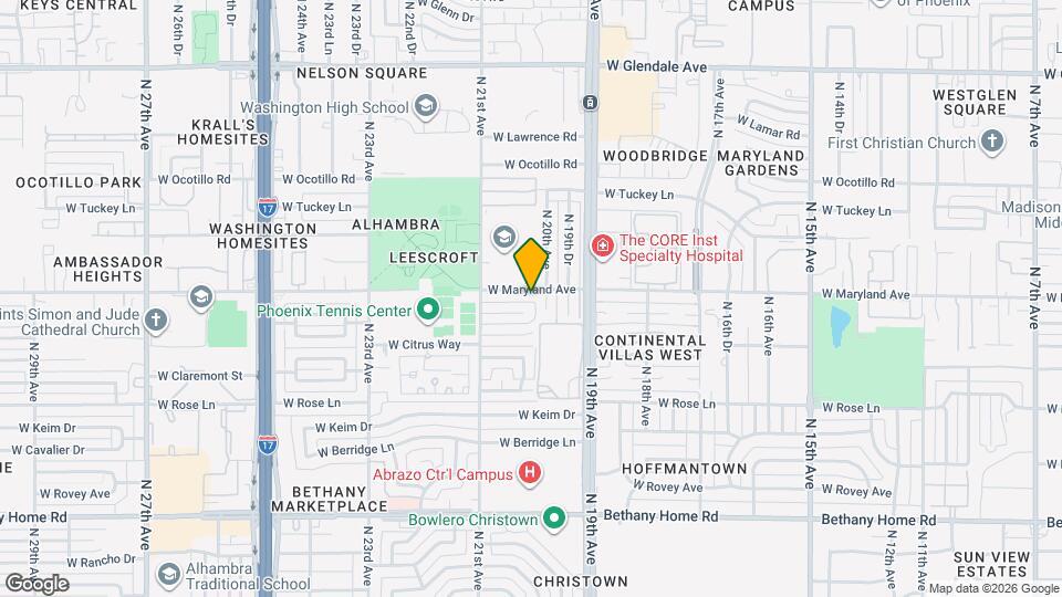 2011 W Maryland Ave Map and Location Details