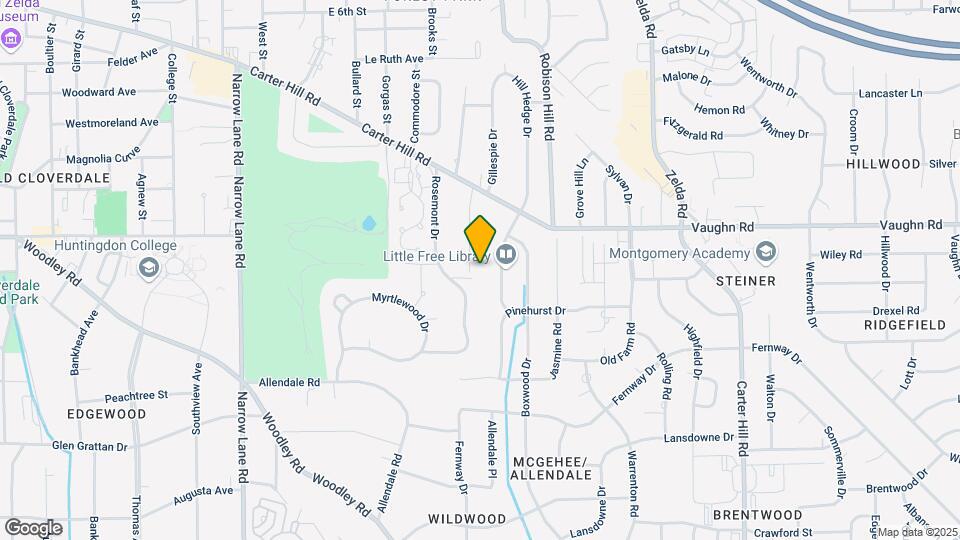 2169 Meadowlane Dr Map and Location Details