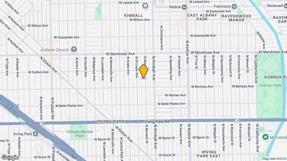 4222 N Bernard St Map and Location Details