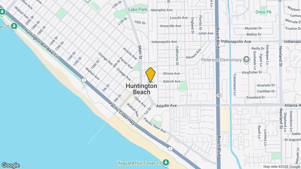 400 Lake St, Unit 105 Map and Location Details