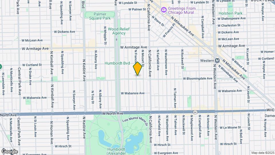 1805 N Francisco Ave Mapa y Detalles de la Ubicación