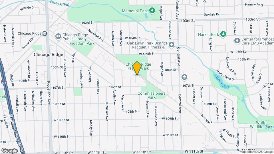 5826 W 107th Ct Map and Location Details